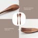 AIDIRui 8 Pcs Wooden 9 inchJapanese Spoon Fork Set Kitchen Tableware Natural Wood Cutlery Wooden Dinner Cutlery Set - Buy Online on SooperMarket.com