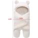 Yinuoday Baby Hooded Swaddle Blanket | Fleece Sleeping Bag for Newborn Boys and Girls - White - Buy Online on SooperMarket.com