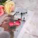 Gavigain Portable Square Contact Lens Case - Marble Design with Mirror (Rose Red) | International Shipping Available - Buy Online on SooperMarket.com