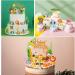 16-Piece Safari Jungle Cake Decoration Set for 1st Birthday | Forest Animals Topper for Girls - Buy Online on SooperMarket.com
