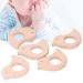 Beech Wooden Bird Teething Toys Set for Natural Pain Relief - 5 Pcs DIY Baby Teether Handiwork Accessory - Buy Online on SooperMarket.com