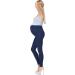 SoftSail Maternity Leggings - Over Bump Belly Support, High Waisted Cotton Trousers for Pregnancy - Navy, Size 16 - Buy Online on SooperMarket.com