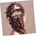 HAPINARY Hair Ornament Bridal Hair Clip Metal Hair Clips Veil Comb Wedding Crystal Hair Combs Barrettes for Women Bridal Veil Rhinestone Bobby Pins Fashion Headwear Accessories Bride French - Buy Online on SooperMarket.com