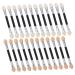 PLAFOPE 24pcs Latex Eye Shadow Stick Makeup Brush for Women Makeup Girl Makeup Brush Aluminum