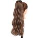 PrinFantasy Brown Wave Ponytail Hair Extension 24 inch - Long Fluffy Synthetic Wrap Around Pony Tail MW126 - Buy Online on SooperMarket.com