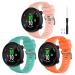 Watbro Compatible with Garmin Forerunner 45 Band, Soft Silicone Sport Replacement Watch Band, Fitness Strap Bracelet Wristband for Garmin Forerunner 45 Smartwatch Pink+Teal+Orange