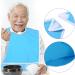 Adult Bib Waterproof Adult Elder Mealtime Bib Clothes Clothing Protector Dining Aid Ideal for Inconvenience People(Sky Blue) - Buy Online on SooperMarket.com