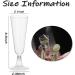 100 Pcs Disposable Clear Champagne Flutes - 5oz Plastic Wine Glasses for Party Wedding - Assemble Plastic Champagne Cups - Cocktail Cups - Buy Online on SooperMarket.com