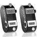 Flutesan 2 Pieces Black Dual Pitch Counter Tally Click Counter Score Tracker Digital Counter Umpire Baseball Pitch Counter Clicker Handheld Pocket Score Keeper to Avoid Violating League Rules