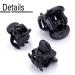 SKYPIA 30 Pcs Mini Hair Styling Clips - Black Plastic Claw Grips for Girls and Women - Buy Online on SooperMarket.com