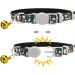 Tagme Personalized Cat Collars - Adjustable Safety Closure Black 2-Pack with Name & Phone Number (18-28 cm) - Buy Online on SooperMarket.com