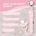 Kowlone Koala Bear Silicone Dummy Clip | Binky Holder Set for Teething Baby | 1-Piece Design | Pink/Grey/Blue - Buy Online on SooperMarket.com