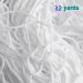 Elastic Strap White Earloop Cord 1/8-Inch (32Yard) - Stretchy Handmade Sewing String - Buy Online on SooperMarket.com