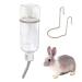 Semetall Hanging Automatic Water Feeder, Pet Water Bottle for Birds,Hamster,Guinea Pigs,Chinchilla,Parrot and Other Small Animals 350ml/11.8 oz water bottle Transparent
