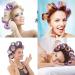 Jumbo Hair Rollers Set Hair Rollers Self Grip Curlers For Long Hair No Heat Curlers Heatless Hair Rollers With Clips & Comb 24 Packs (Blue Purple Red Green 24Pcs) - Buy Online on SooperMarket.com