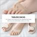 DOITOOL Womens 20 Pairs Cushion Honeycomb Metatarsalgia Socks - Invisible Half Toe Separator Non-Slip Sandals - Buy Online on SooperMarket.com