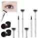Lower Lash Stamp - Waterproof Eyelash Stamp Kit 2-in-1 Waterproof Sweatproof Eyeliner Quick Eye Makeup Tool Liquid Eye Liner Stamp Eyeliner Pencil for Bottom Lashes(Mix set)