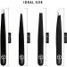 Professional 4-Piece Surgical Tweezers Set with Case - Slant and Pointed Tips for Eyebrows, Ingrown Hair Removal - Ideal for Women and Men - Buy Online on SooperMarket.com