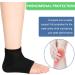 2 Pairs Moisturizing Gel Heel Socks Soft Ventilate Gel Heel Socks Open Toe Socks for Dry Hard Cracked Skin Moisturizing Day Night Care Skin (Black and Pink) 2p Black_pink - Buy Online on SooperMarket.com