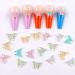 Dornail 50pcs 3D Butterfly Nail Charms for Acrylic Nails | Aurora Resin Butterfly Charms for Nail Art | Mixed Color Butterflies Rhinestones and Decorations - Buy Online on SooperMarket.com