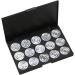 Healvian 2pcs 15 Empty Cosmetic Case Empty Eyeshadow Case Empty Makeup Travel Makeup Case Eyeshadow Palette 1 count (Pack of 1) Silverx2pcs - Buy Online on SooperMarket.com