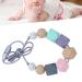 Baby Teething Chew - Safe Silicone Teether Necklace - Vibrant Colors - Portable - Type 3 - Buy Online on SooperMarket.com