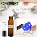 12 Pack 10ml Amber Glass Essential Oil Roller Bottles with Stainless Steel Roller Balls and Accessories | Labels, Openers, Funnels, Droppers Included - Buy Online on SooperMarket.com