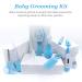 Portable Baby Grooming Kit: 11-in-1 Baby Safety Care Set for Newborns - Hair Brush, Nail Clipper, Nasal Aspirator - Blue - Buy Online on SooperMarket.com