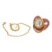 Gold Baby Pacifier Set with Rhinestones - Lightweight Pacifier for 6-18 Months (Letter A) - Perfect for Home Use - Buy Online on SooperMarket.com