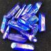 100g Blue Aura Titanium Crystal Coated Strip Quartz Rough Violet Crystal Stone Strip for Decoration - Buy Online on SooperMarket.com