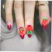 FRCOLOR 300 Pcs Nail Fruits Decoration Strawberry Nail Tool Lip Gloss Hand Cherry Slices Fruit Flatback Travel Bottles for Toiletries Nail Fruit Slices Pineapple Accessories Red Resin 3d - Buy Online on SooperMarket.com