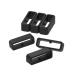 Fastener Rings Compatible for Garmin Forerunner 935 945 945 LTE Bands Strap Silicone Connector Security Loop Keepers Ring for Forerunner 935 Replacement Bands(6-Black)