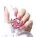 Trendyfave Pink Nail Polish Long Lasting Nail Varnish Pastel Quick Dry Nail Polish Nail Polish Non-Toxic Water Based Formula Nail Polish for DIY Nail Art No Need Baking