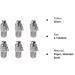SUSSURRO 6 Pack Pet ID Tags Tag Barrel Tube with Address Name Label Anti -Lost Dog Cat ID Tag for Collar Of Dog Cat - Buy Online on SooperMarket.com