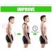Fourket Humpback Correction Belt Posture Corrector Adjustable Back PU Material Suitable for Men and Women Size M Black - Buy Online on SooperMarket.com