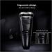 GeRRiT Electric Razor Shaver for Men | IPX7 Waterproof Wet & Dry Rotary Trimmer | Removable Beard & Hair Trimmer with Charging Adapter - Buy Online on SooperMarket.com