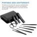 Adulahi 9-in-1 Stainless Steel Manicure Set with Leather Travel Case - Professional Nail Clippers and Grooming Kit for Men/Women - 9 PCS - Buy Online on SooperMarket.com