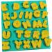 STOBOK 2pcs Silicone Molds Butter Cookies Cake Mold Candy Molds Soap Loaf Mold Cakesicles Mold Letter Molds Cupcake Chocolate Mold Baking Tool Fondant Mold Epoxy Decorative Mold Greenx2pcs 12x13cmx2pcs - Buy Online on SooperMarket.com