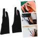 KALLORY 4pcs 2 Painting Gloves Fingerless Reduce Friction Man Black 17.5X7.8X0.2CM - Buy Online on SooperMarket.com