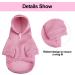 EXPAWLORER Princess Dog Hoodie with Leash Hole - Pink Winter Coat for Girl Dogs - Buy Online on SooperMarket.com