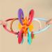 Baby Teether Toy - Soft Rattle & Sensory Ball for Teething Pain Relief | Food Grade Safe, Colorful Design | Infant Grip & Gum Massage - Buy Online on SooperMarket.com