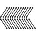 BELLIFFY 25 Pcs Dual Ended Makeup Brush Black Makeup Plastic Eyeshadow Sponge Brush