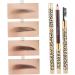 FOYTOKI 4 Pcs Long Lasting Eyebrow Pencils Eyebrow Pencil Dark Brown Black Eyebrow Pencil and Brush - Buy Online on SooperMarket.com