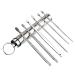 Ear Scoop 6-Piece Set of Ear Picking Tools Adult Ear Pick Ear Scoop Stainless Steel Portable Keychain Ear Scoop