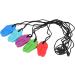 Viagasafamido Silicone Tyrannosaurus Rex Bite Ring - 5 Pieces Sensory Chewing Pendant for Grinding Relief - Ideal for Kids - Buy Online on SooperMarket.com