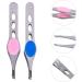 Frcolor 4-Piece Stainless Steel Eyebrow Tweezers Set | Eyebrow Clips Cutter & Picker | Sloping Head & Pointed Design | Ideal for Precision Grooming | International Shipping Available - Buy Online on SooperMarket.com