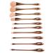 10pcs Pink Gold Makeup Brush Set - Face & Eyeshadow Brushes for Powder Cream & Liquid Makeup - Buy Online on SooperMarket.com