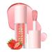2Pack Hydrating Lip Glow Oil - Plumping Lip Tint, Glossy Balm Set - Strawberry + Cherry - Buy Online on SooperMarket.com