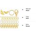 450-Piece Jewelry Making Kit - Bead Tips, Jump Rings, Lobster Clasps for DIY Crafts (Gold) - Buy Online on SooperMarket.com