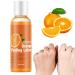 Korean Orange Peeling Lotion Orange Body Peeling Lotion Immediate Whitening Peel Peeling Gel Dead Skin Remover Face and Body Exfoliator (1 Bottle)